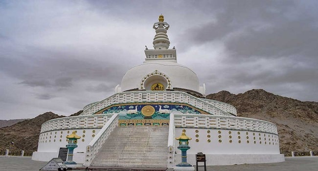 Shanti Stupa in Leh