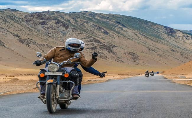 bike riding in Ladakh
